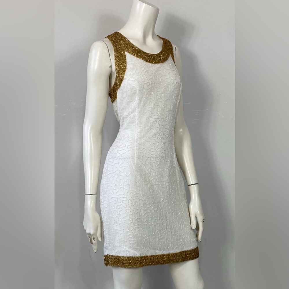 Vintage 80s Lawrence Kazan New York Arabesque Coktail dress size PM